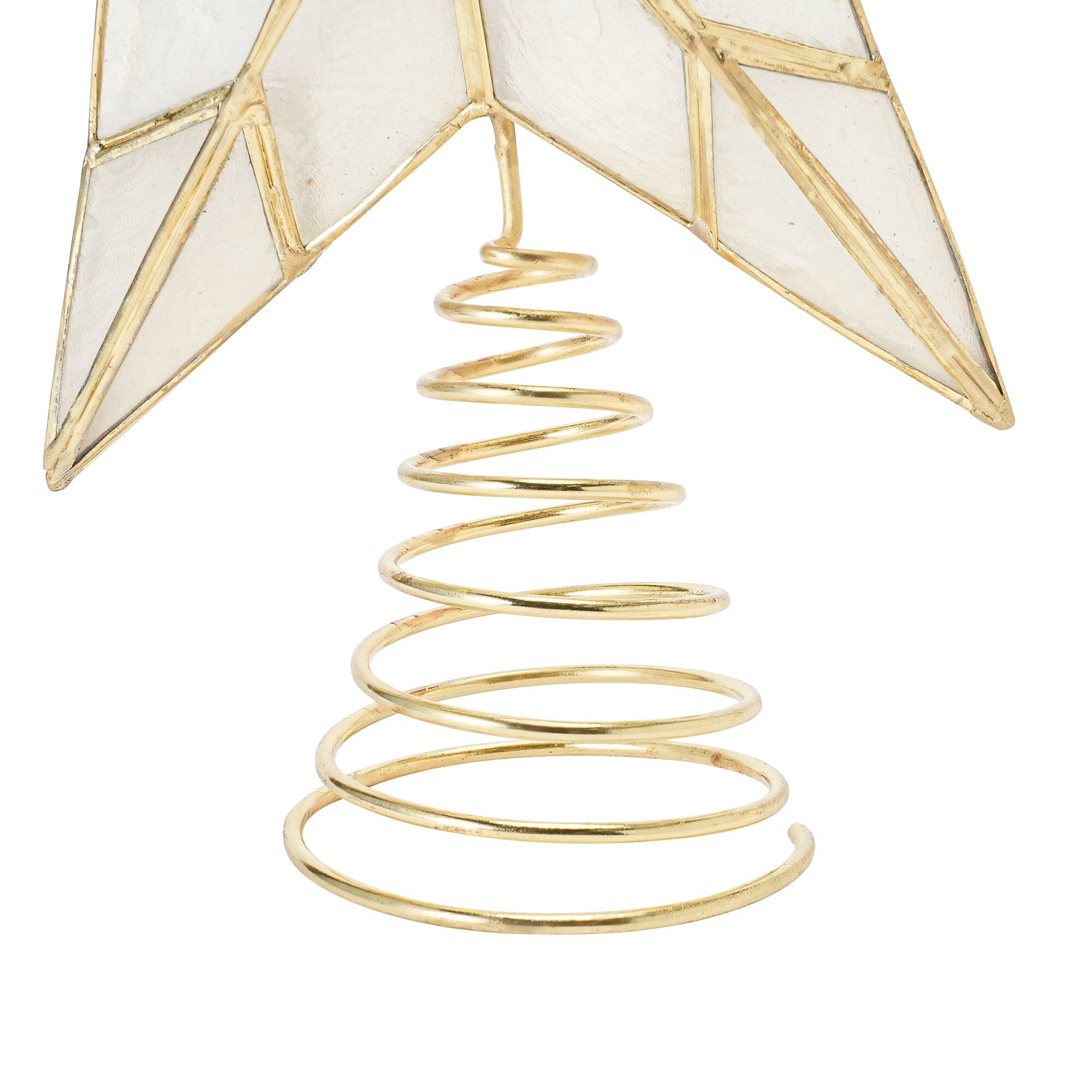 Tree Top Capiz Star Medium Clear