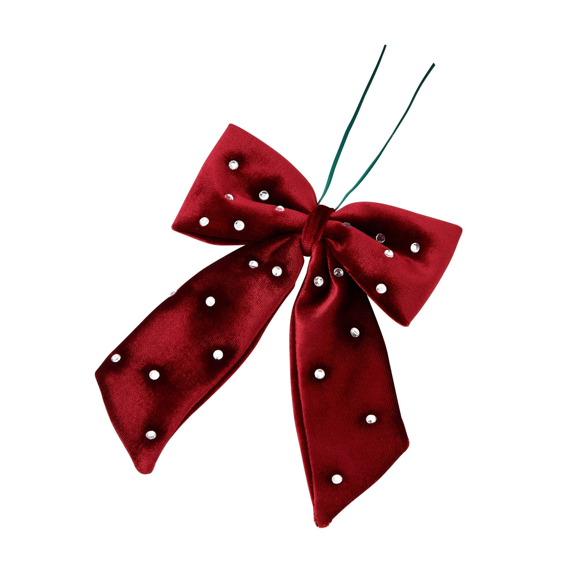 Ribbon Ornament Set (6 Pieces) Red