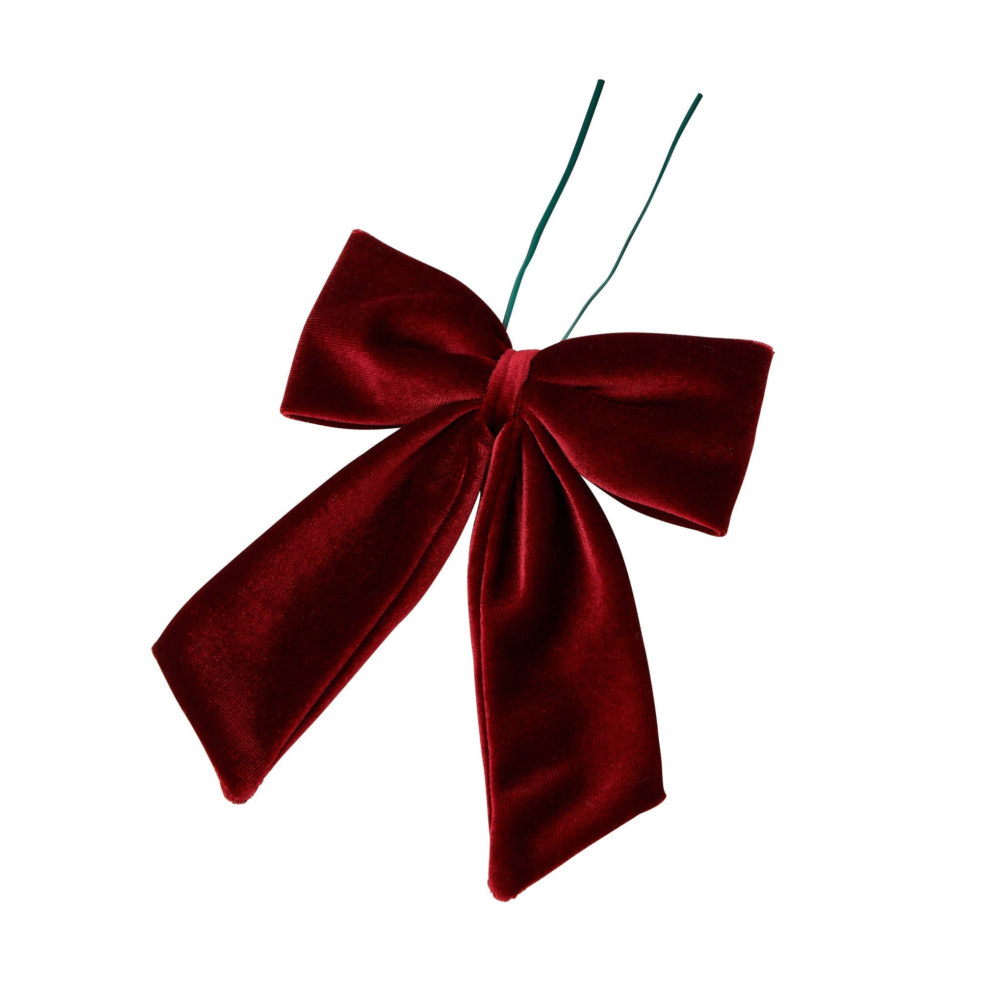 Ribbon Ornament Set (6 Pieces) Red