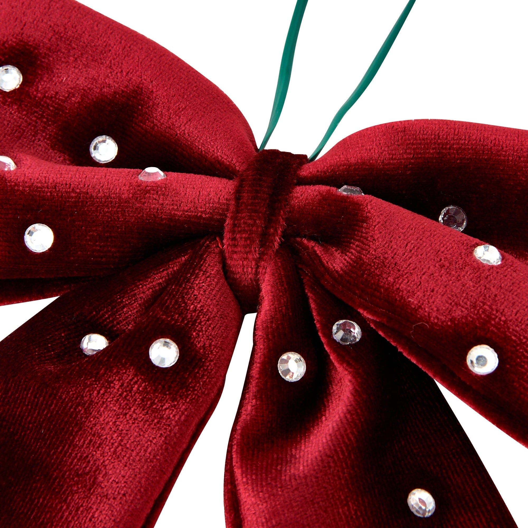 Ribbon Ornament Set (6 Pieces) Red