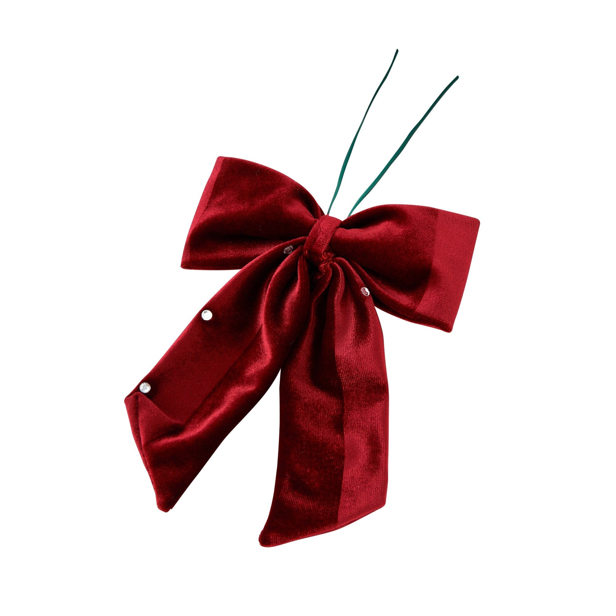 Ribbon Ornament Set (6 Pieces) Red