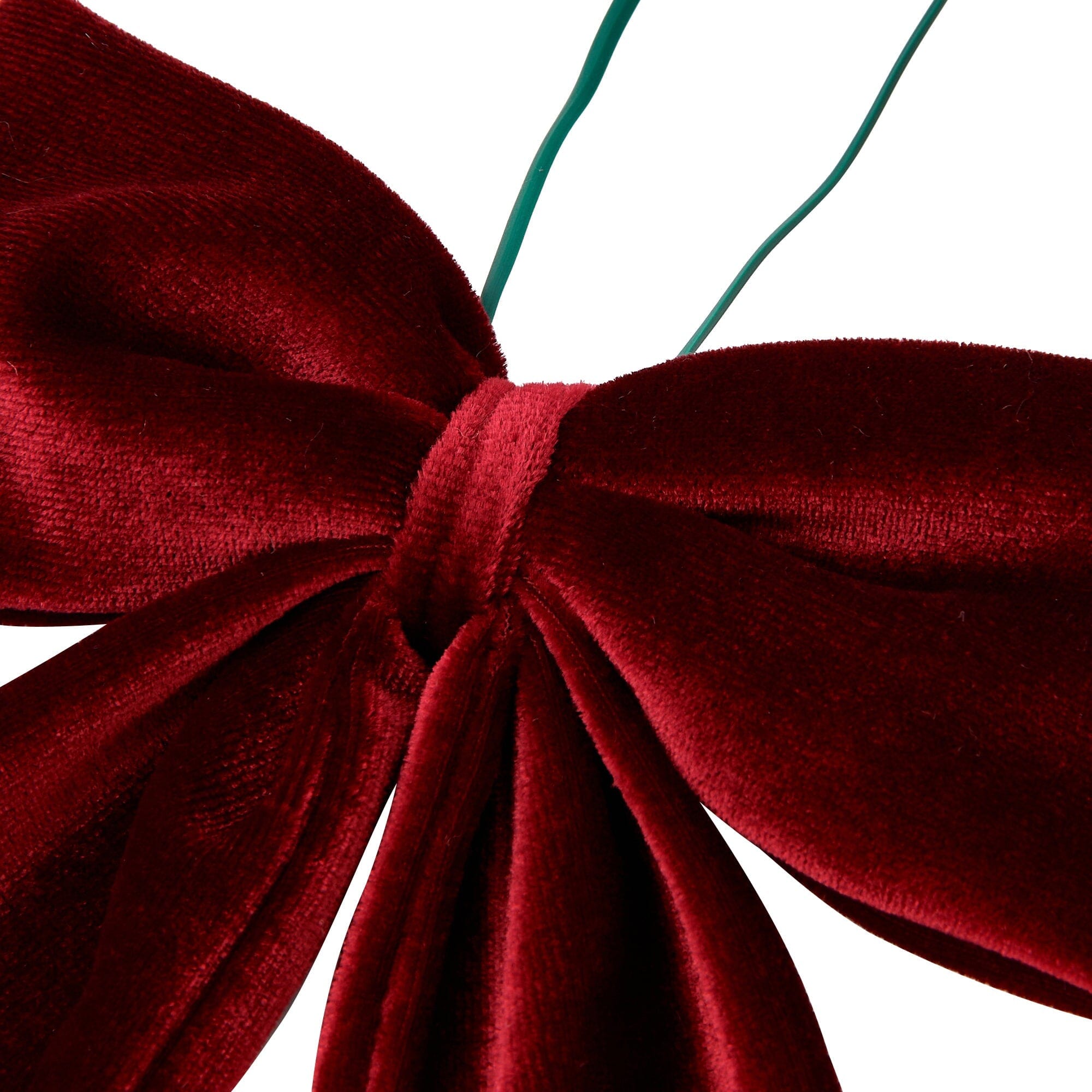 Ribbon Ornament Set (6 Pieces) Red