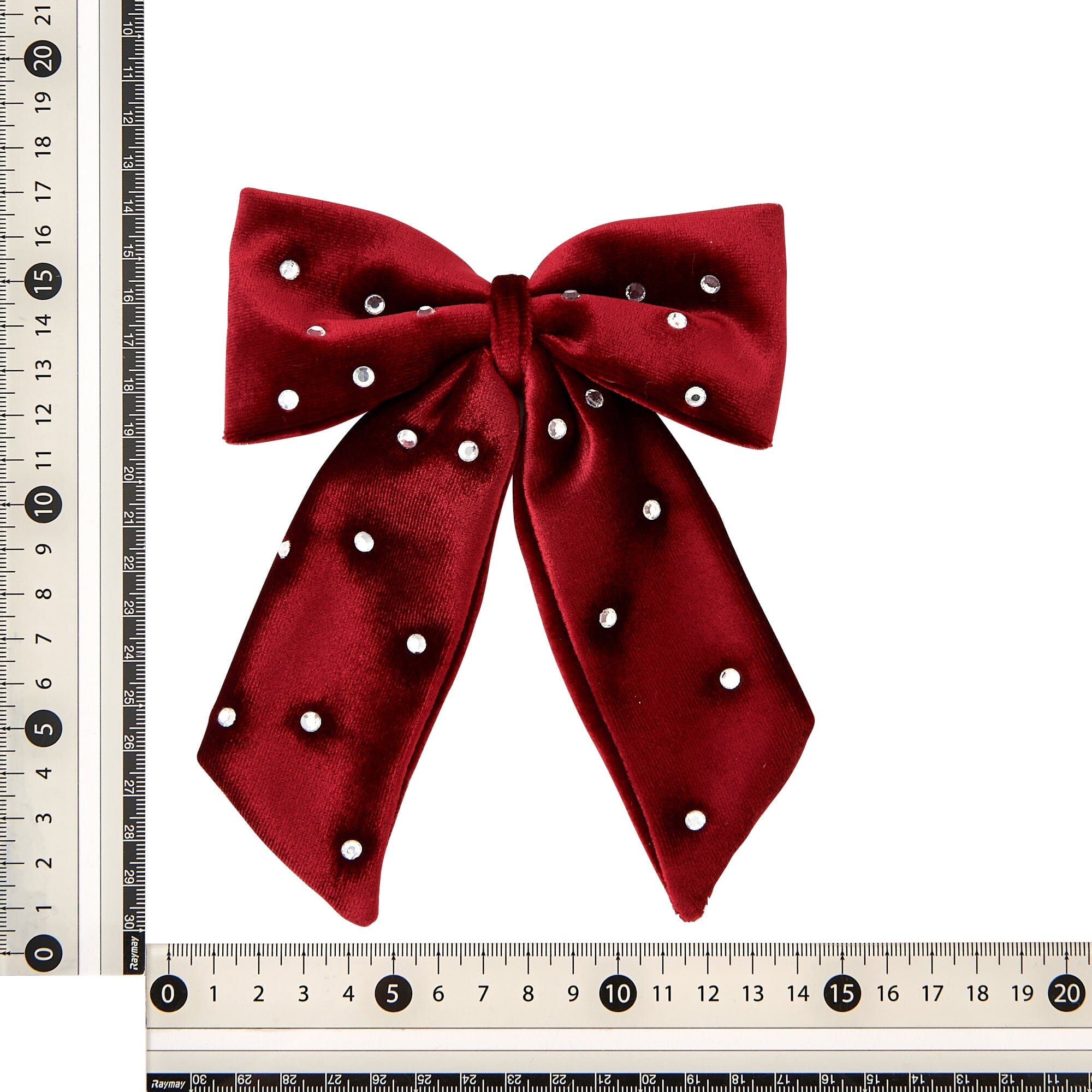 Ribbon Ornament Set (6 Pieces) Red