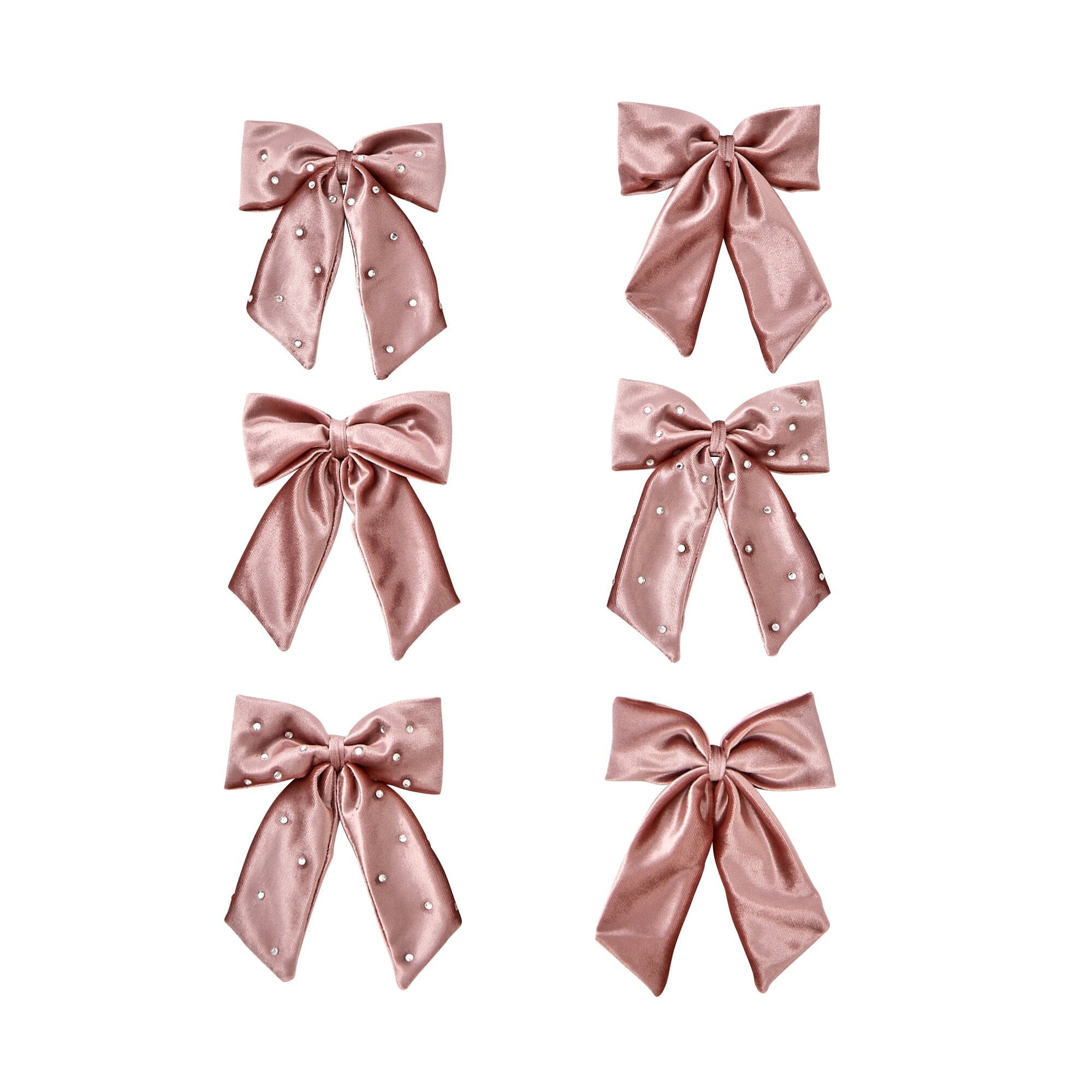 Ribbon Ornament Set (6 Pieces) Light Pink