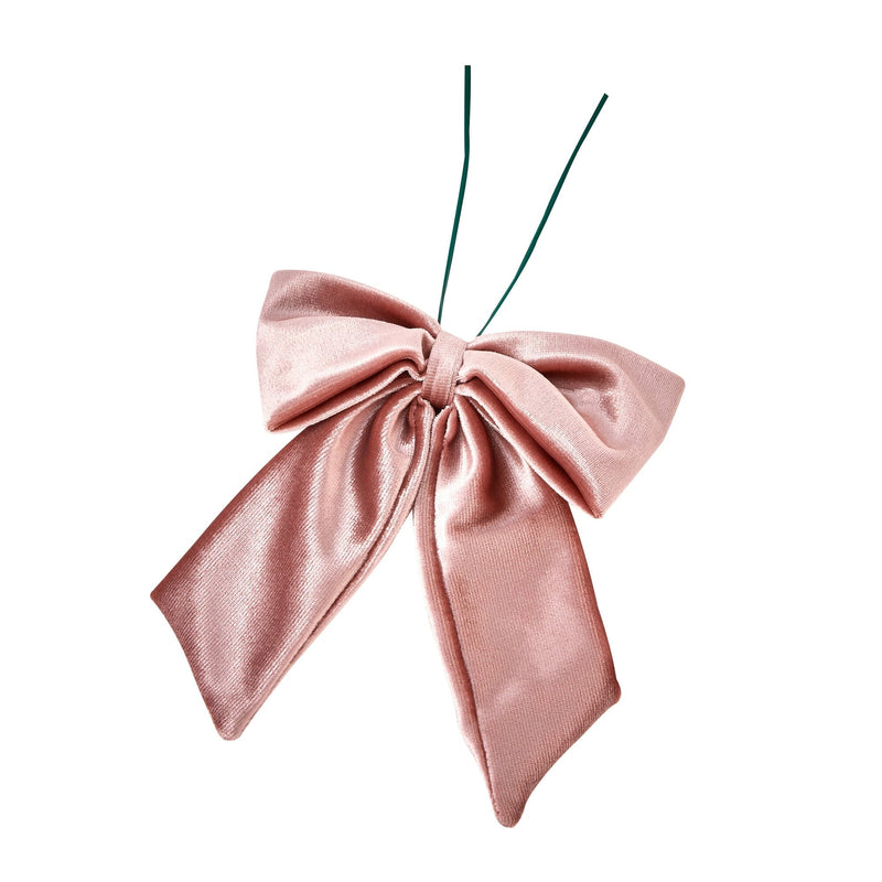Ribbon Ornament Set (6 Pieces) Light Pink