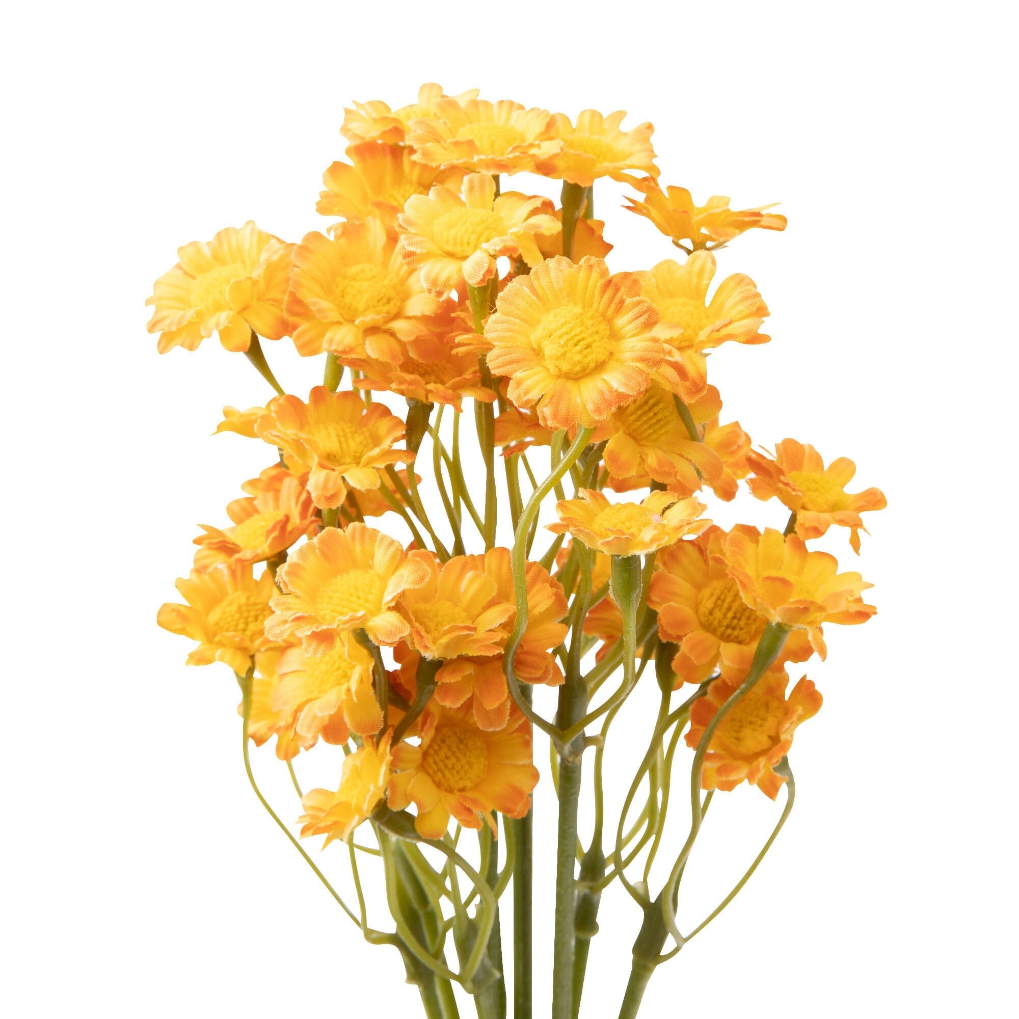Artificial Flower Petit Daisy Bundle Orange