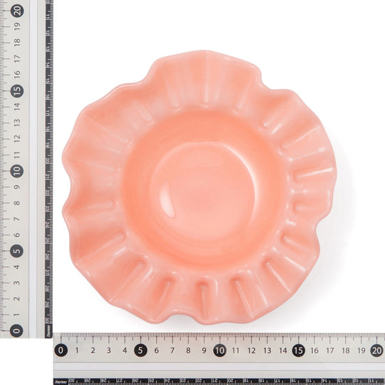 Glass Frill Accessory Tray Orange