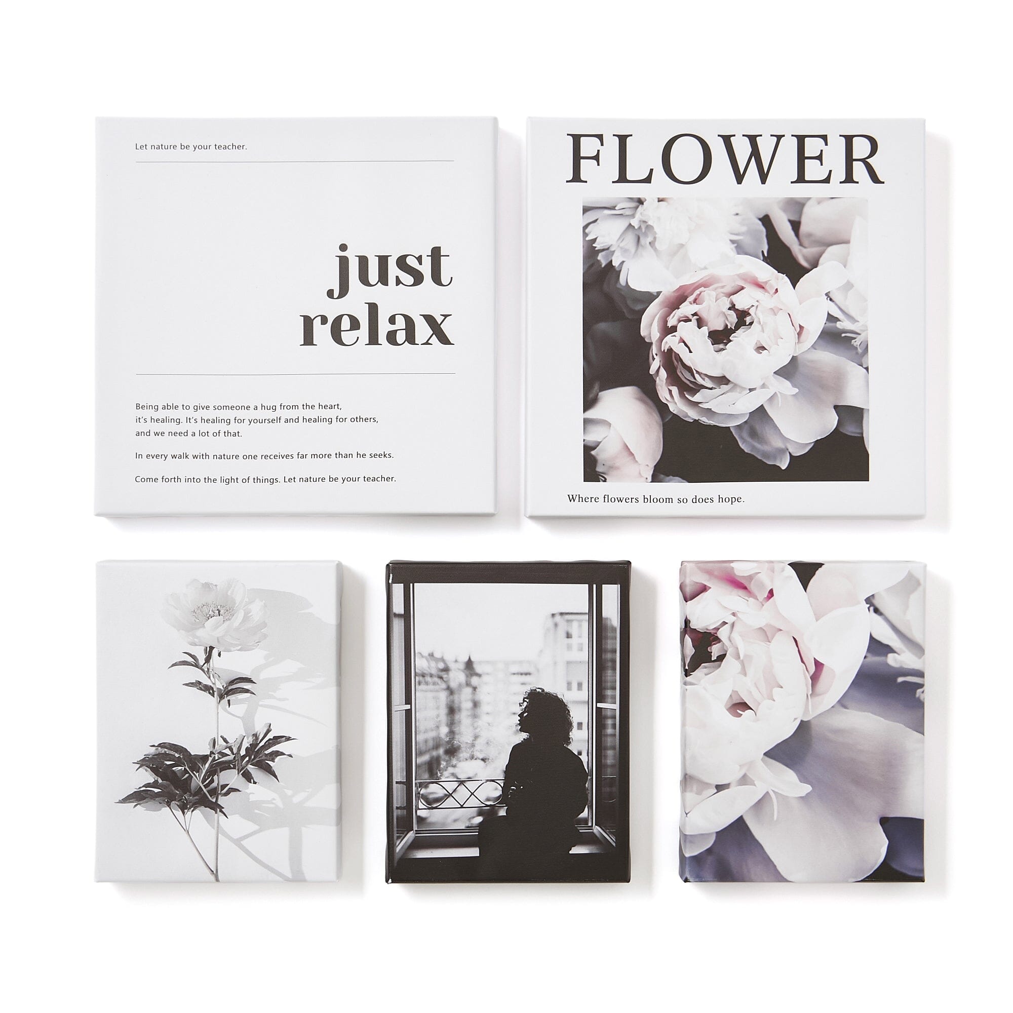 Art Board Set Of 5 Flower