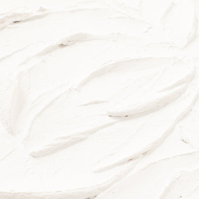 白色半立體植物掛畫 A