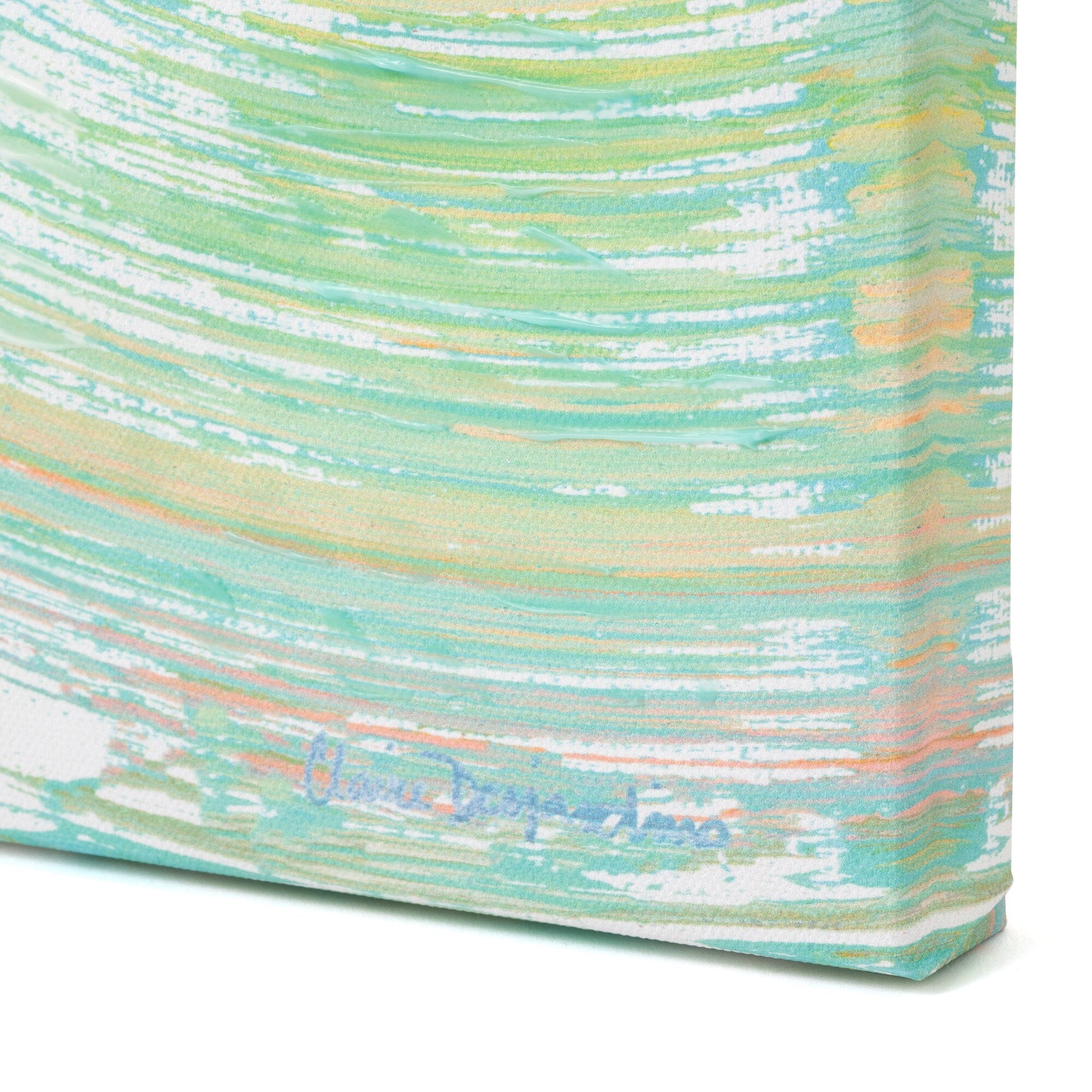 Painting Art Board Wave Medium Blue