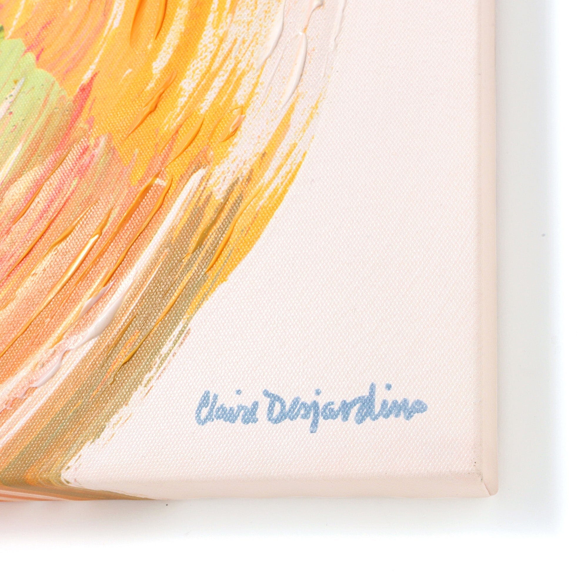 Painting Art Board Wave Medium Green