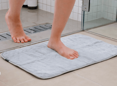 Reversible Bath Mat Gray