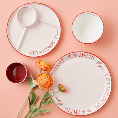 Pastemon Divided Plate Pink