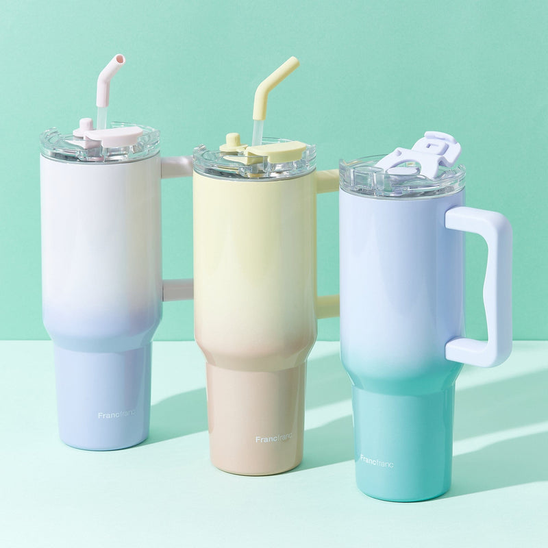 Large Stainless Steel Mug 1100Ml Yellow