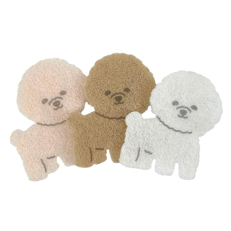 3件可愛比熊犬 廚房海綿套裝 混色