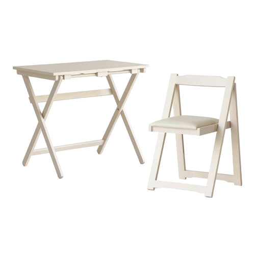 Desk & Chair Set White