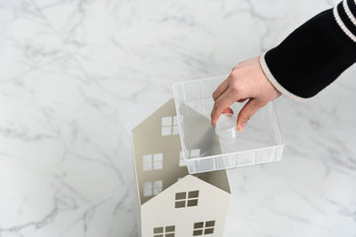 Umbrella Stand House White