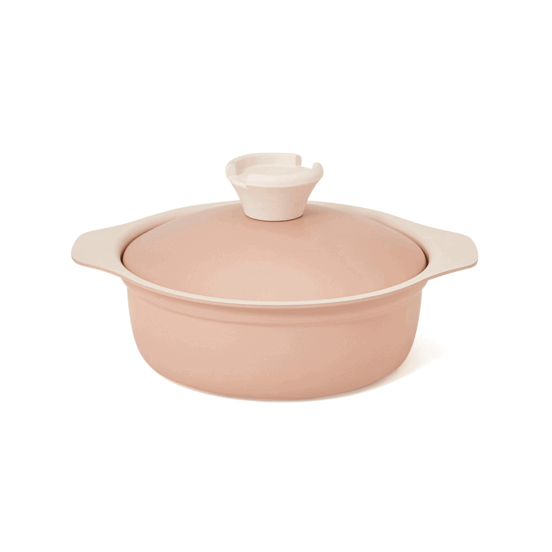 Bicolor Lightweight Cooking Pot 18Cm  Pink