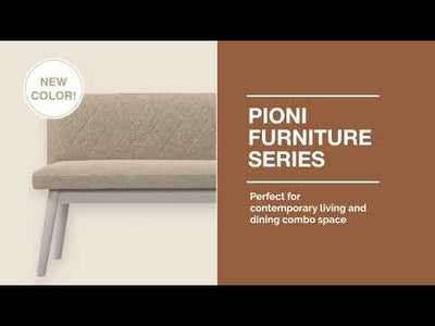 PIONI Couch L Beige x Natural (W1350 × D537 × H740)
