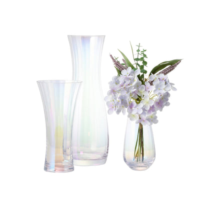 LUSTER FLOWER VASE SMALL CLEAR