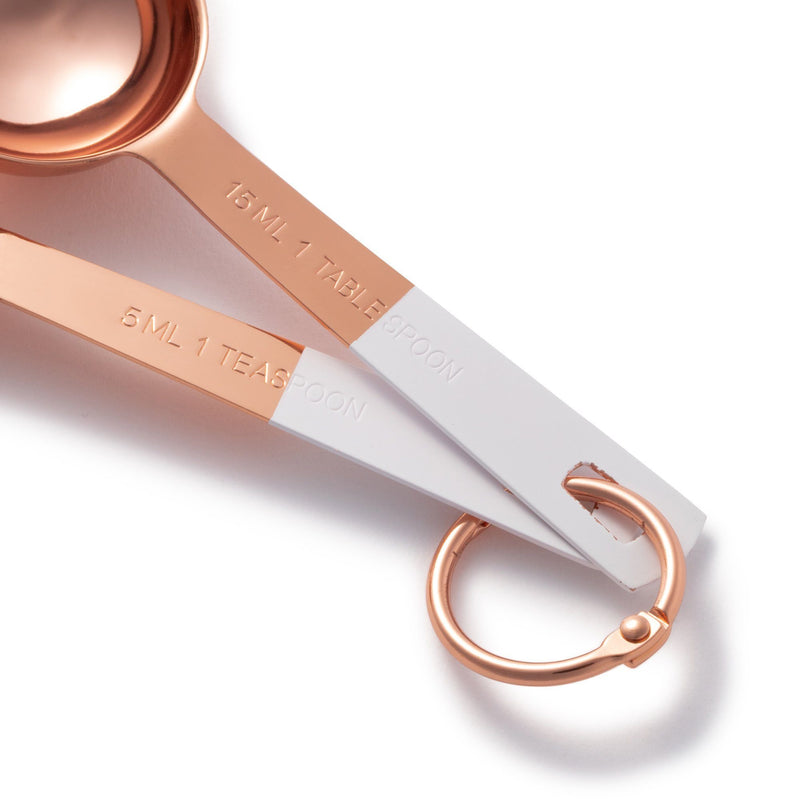 MEASURE SPOON 2P WHITE X COPPER