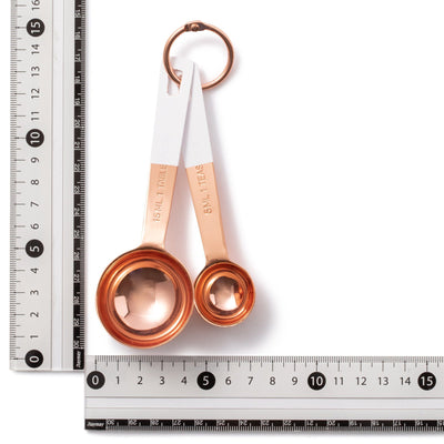 MEASURE SPOON 2P WHITE X COPPER