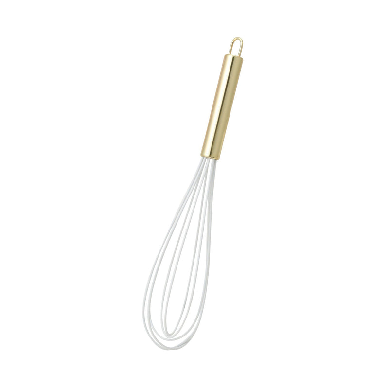 SILICONE WHISK WHITE X GOLD