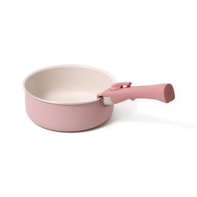 GO TABLE 煮食鍋煎鍋套裝 6 PCS 粉紅色