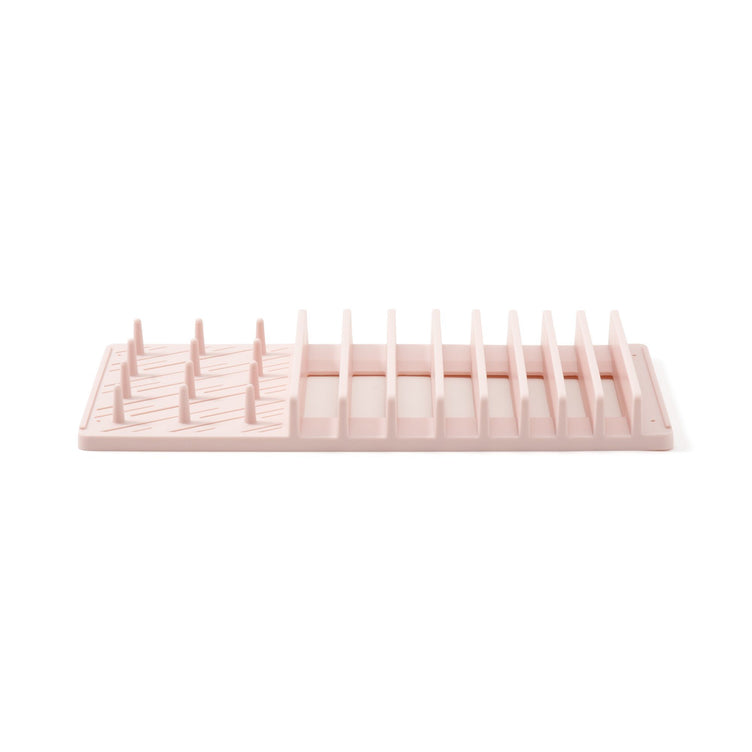 DRYING DISH RACK & MAT SET Pink
