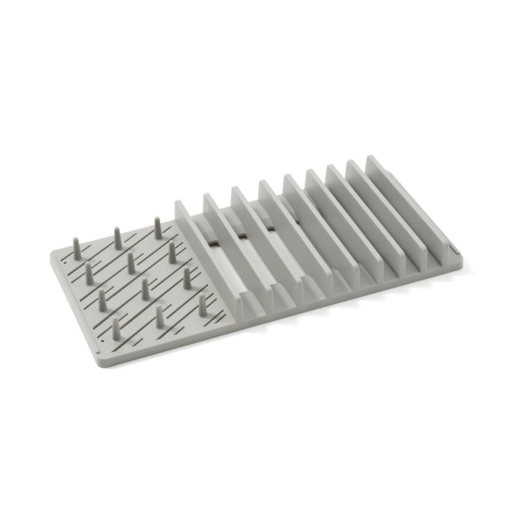 DRYING DISH RACK & MAT SET Gray