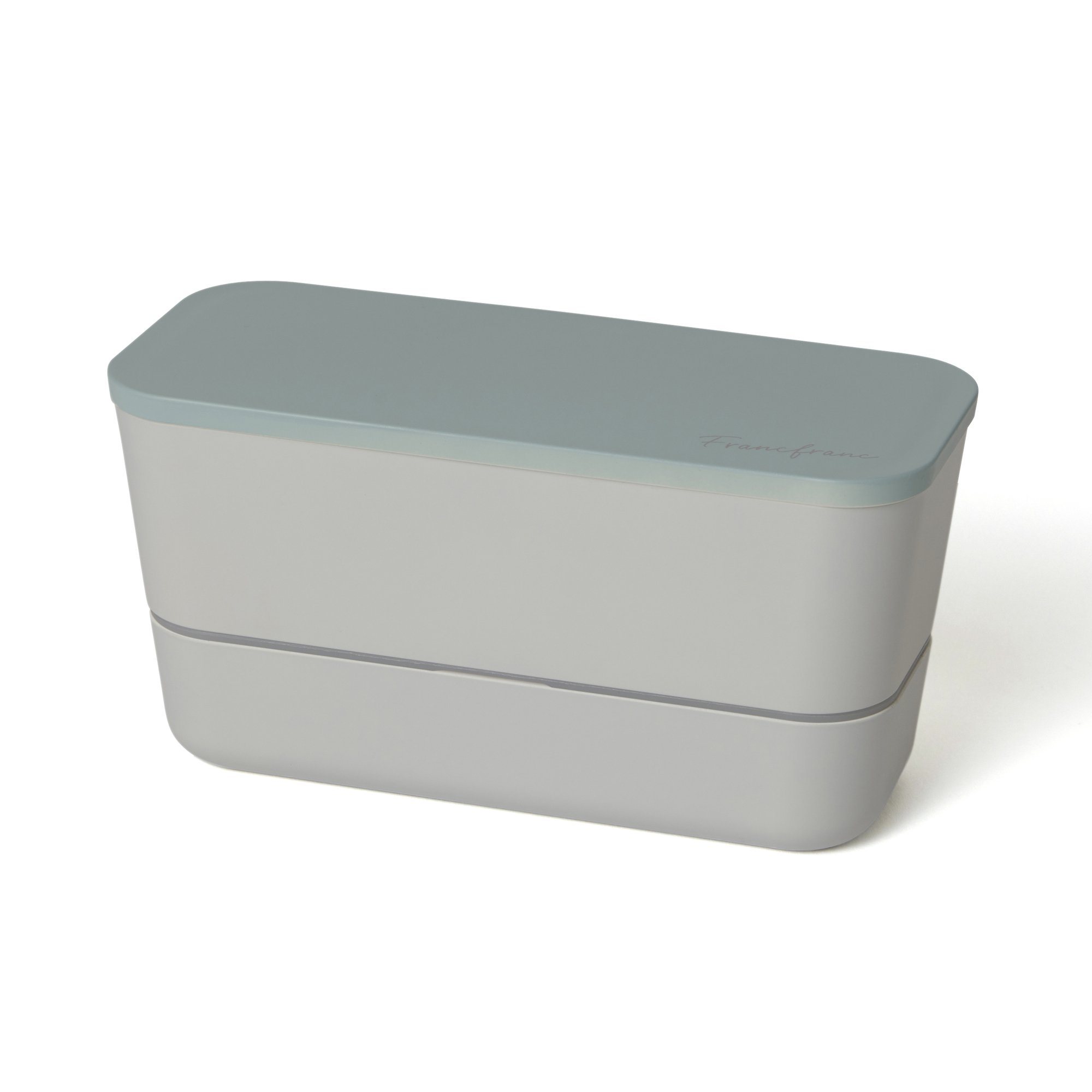 LOGO LUNCH BOX TWO-TIER BLUE