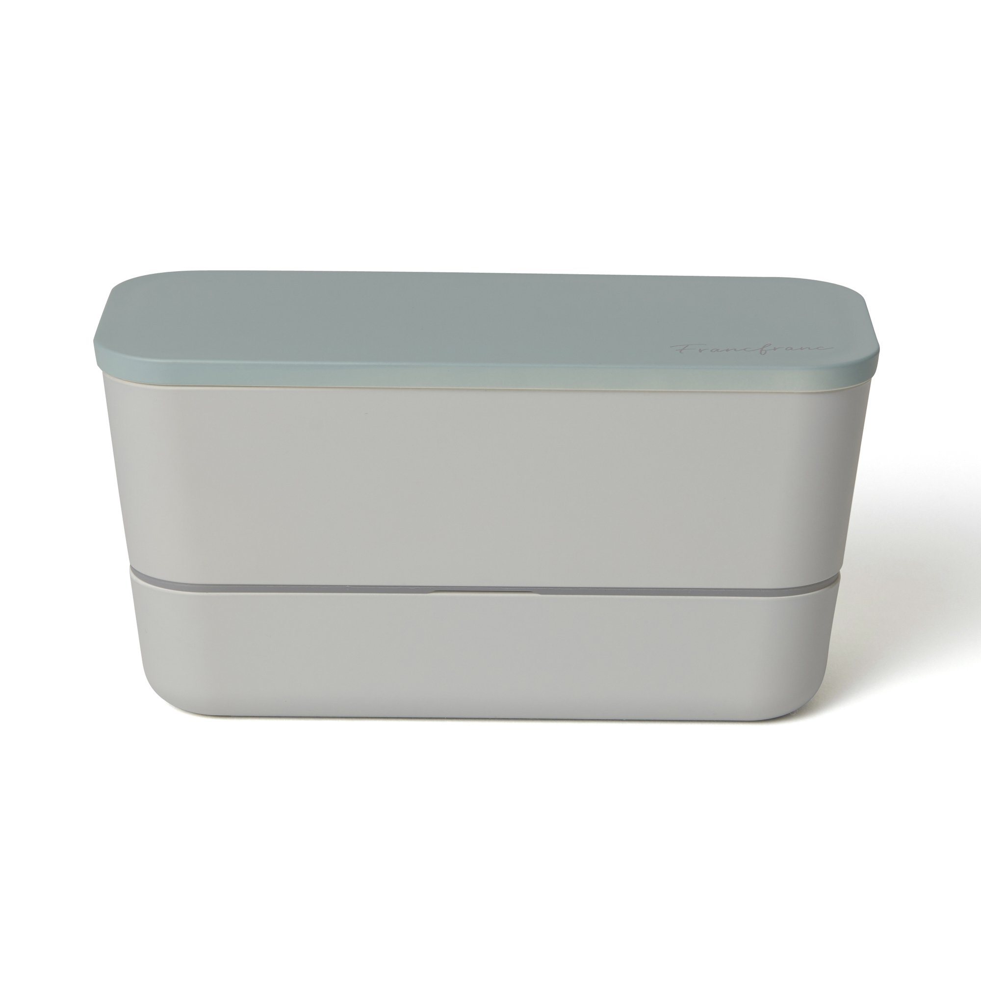 LOGO LUNCH BOX TWO-TIER BLUE