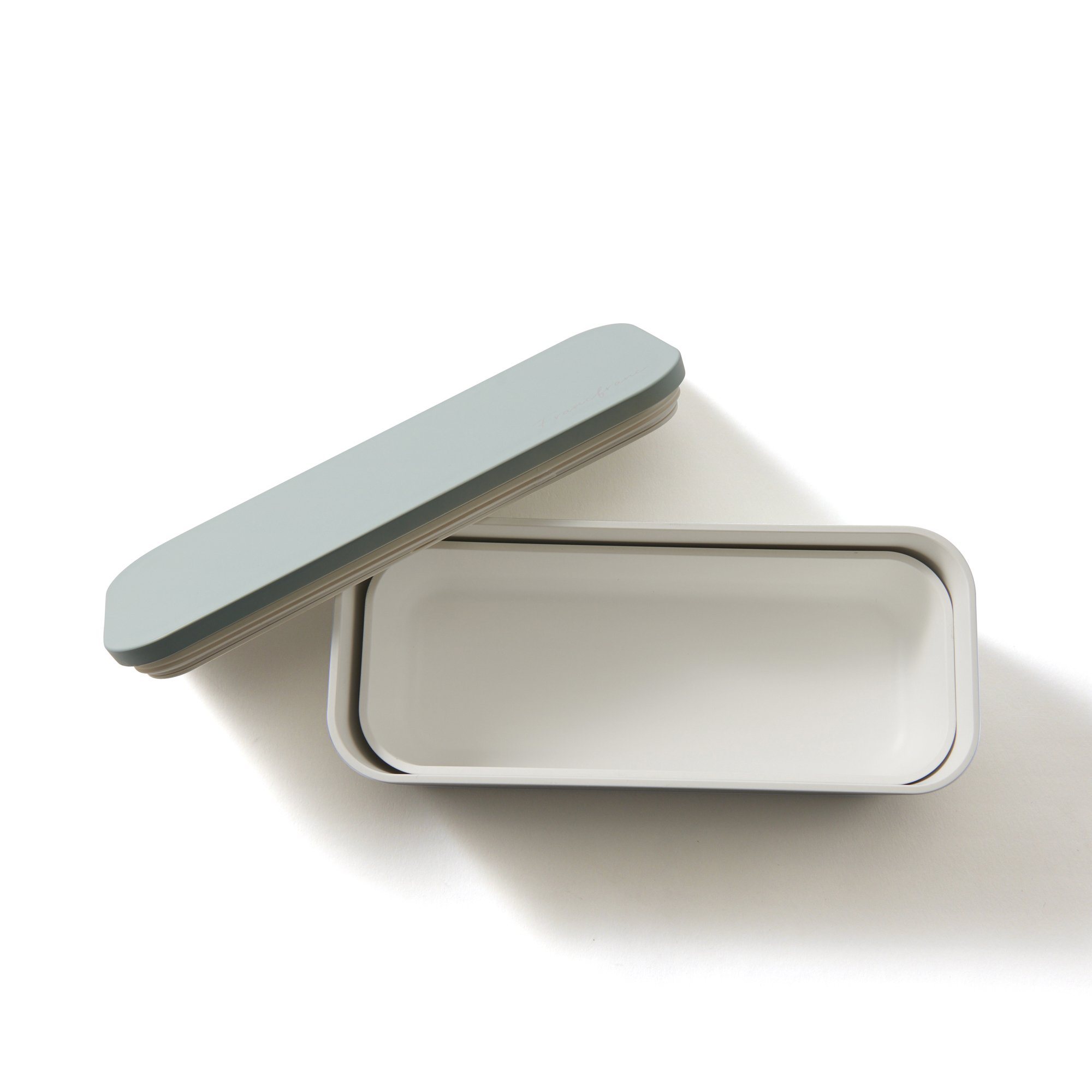 LOGO LUNCH BOX TWO-TIER BLUE