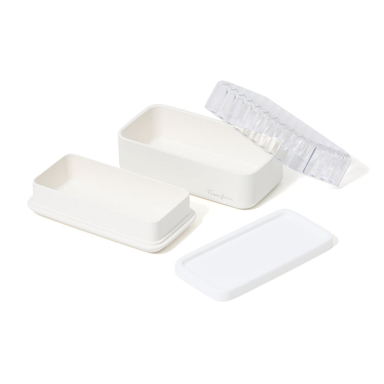 Jewel Lunch Box Square  White