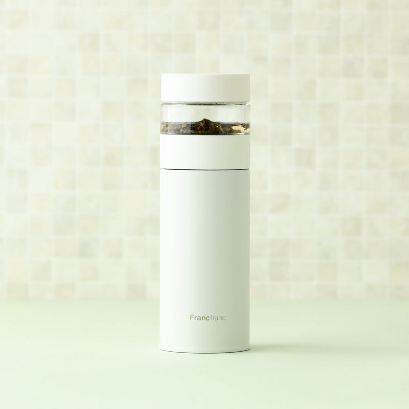 Stainless Tea Bottle 500Ml  White