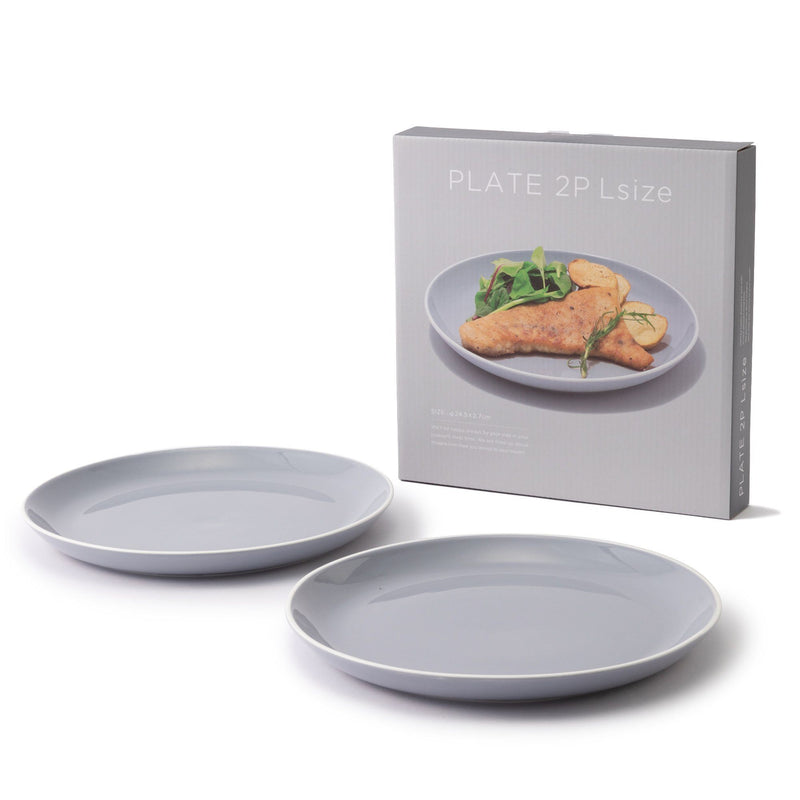 Ordi Plate 2P Large Gray