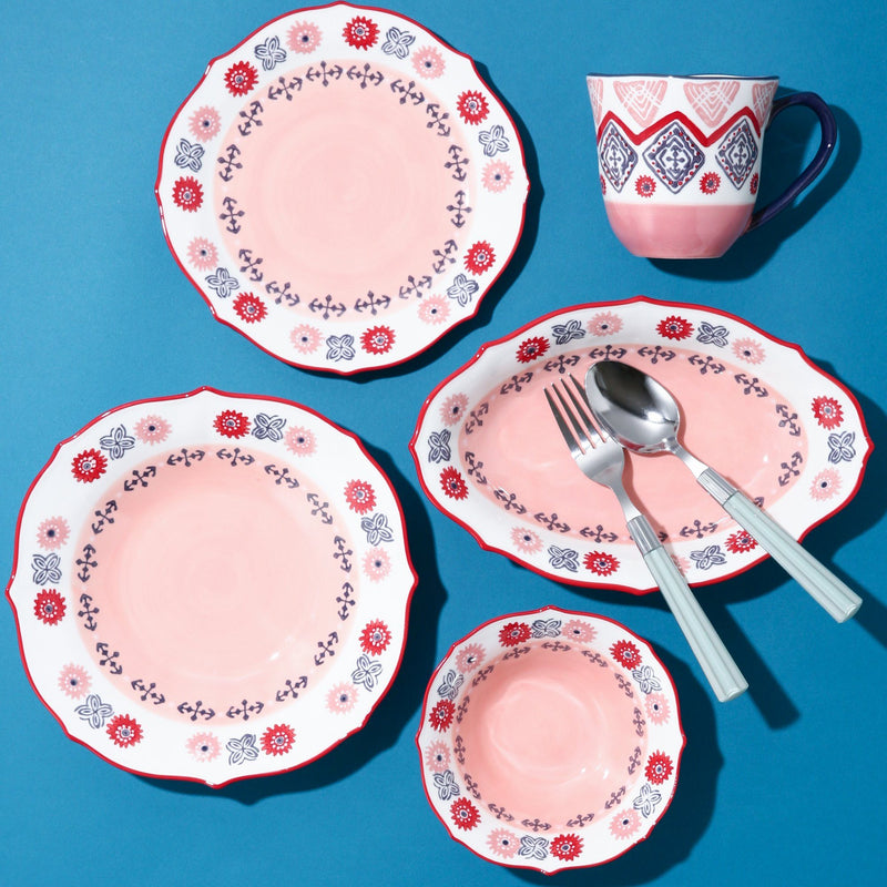 Verano Oval Plate D Pink
