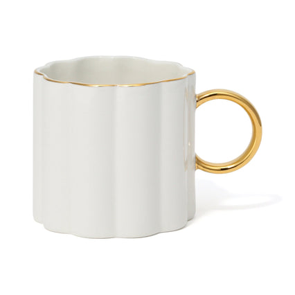 PASTEL SCALLOP MUG WHITE