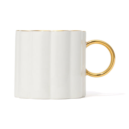 PASTEL SCALLOP MUG WHITE