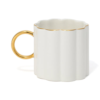 PASTEL SCALLOP MUG WHITE