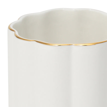 PASTEL SCALLOP MUG WHITE