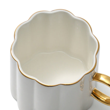 PASTEL SCALLOP MUG WHITE