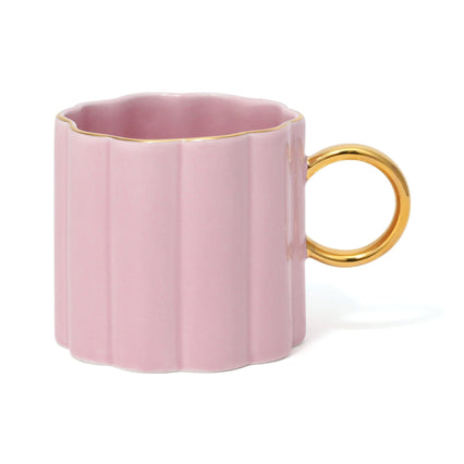 PASTEL SCALLOP MUG PINK