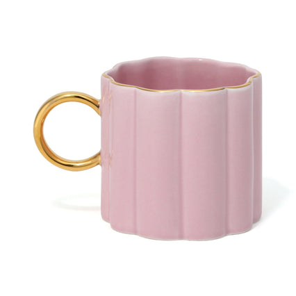 PASTEL SCALLOP MUG PINK