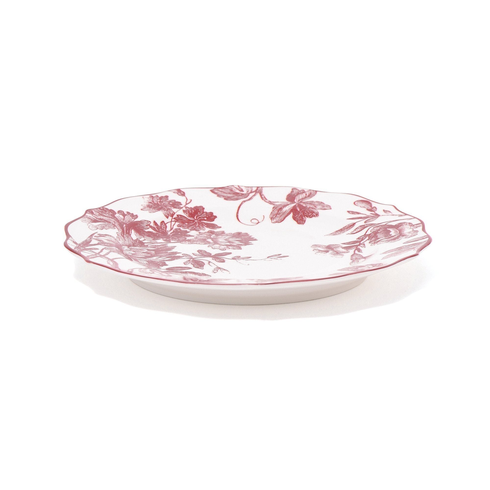 CLASSIC FLOWER PLATE MEDIUM RED