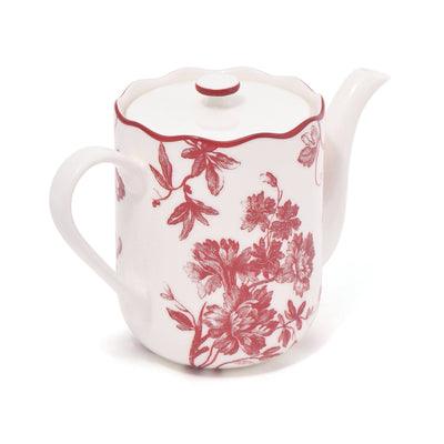 CLASSIC FLOWER TEAPOT RED