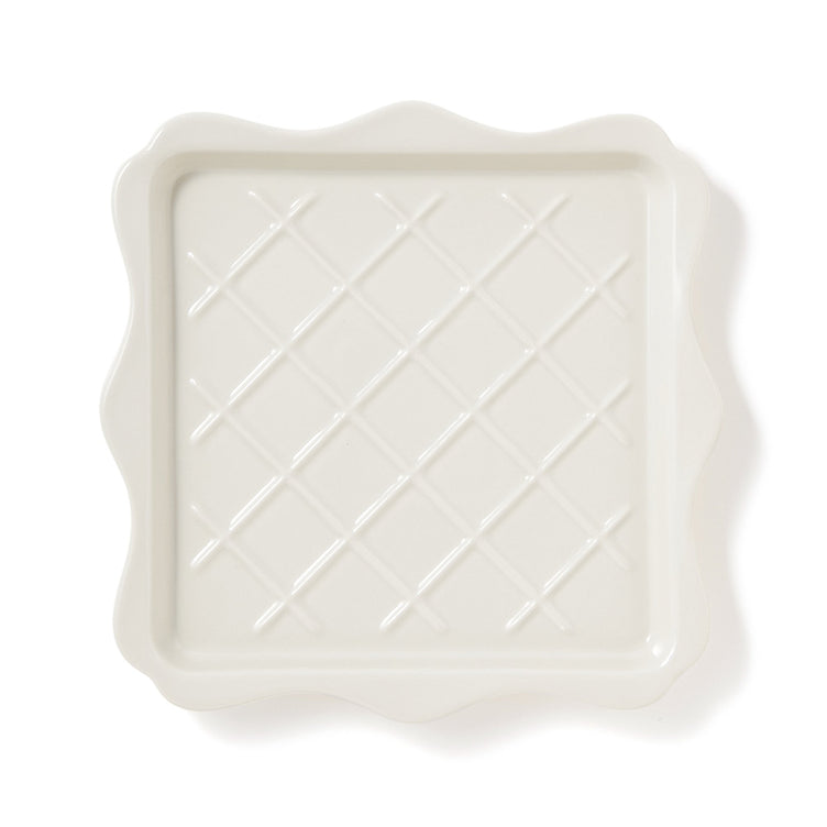 FRILL TOAST PLATE IVORY