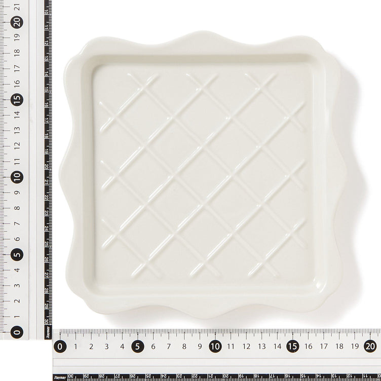 FRILL TOAST PLATE IVORY