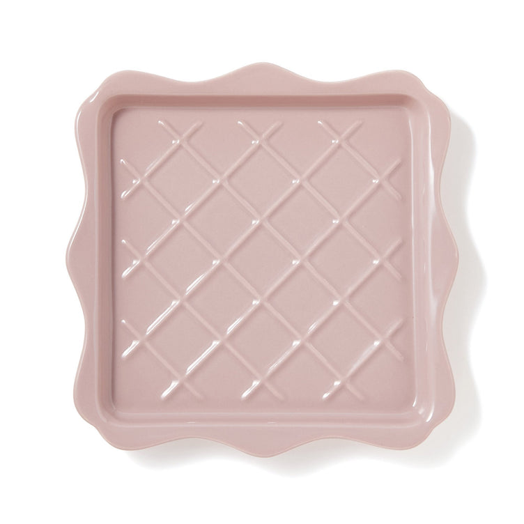 FRILL TOAST PLATE PINK