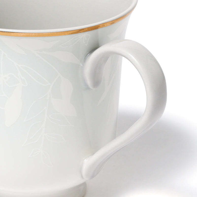 GS PAIR MUG FLOWER & LEAF